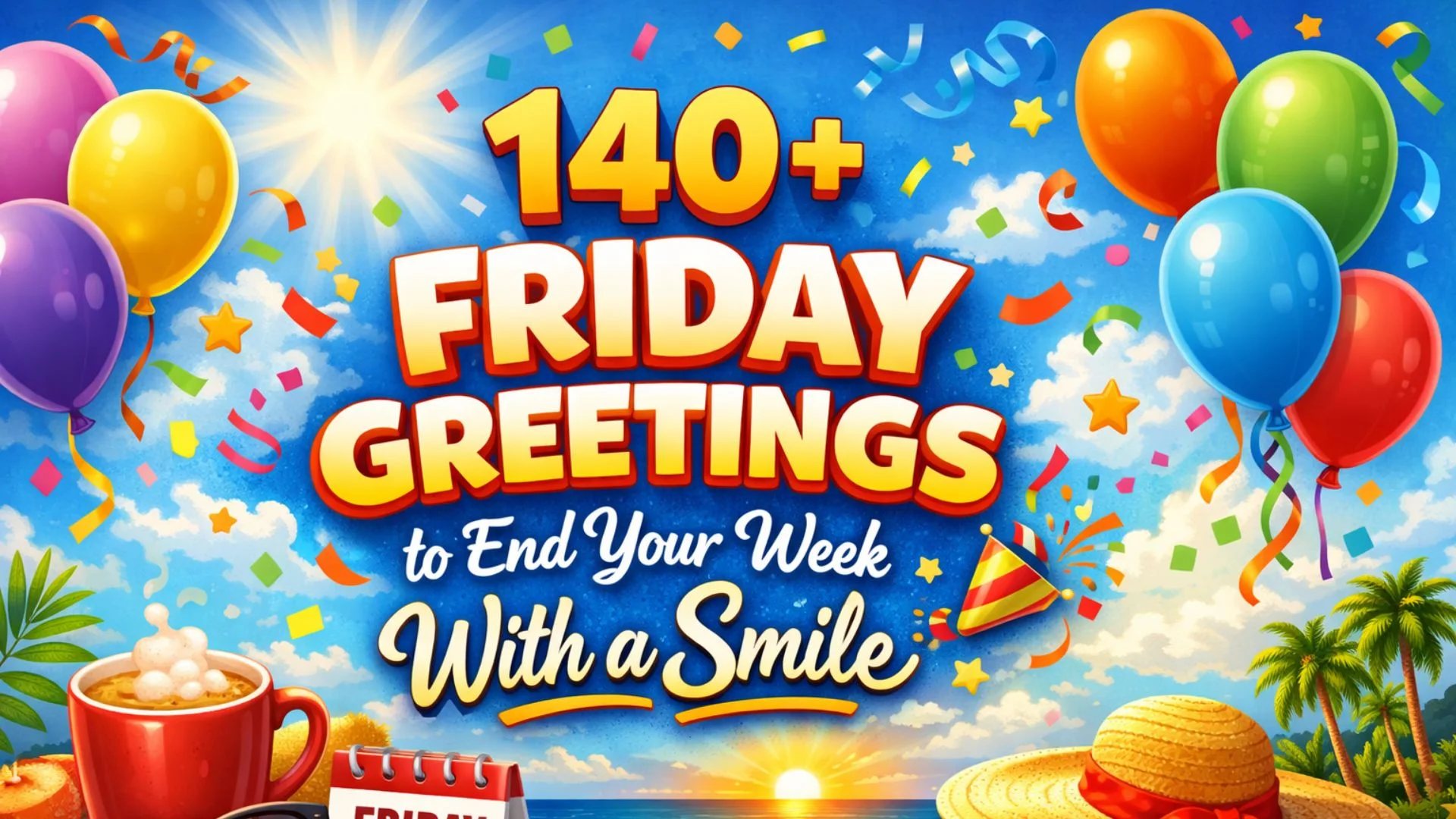140+ Friday Greetings to End Your Week With a Smile 🎉