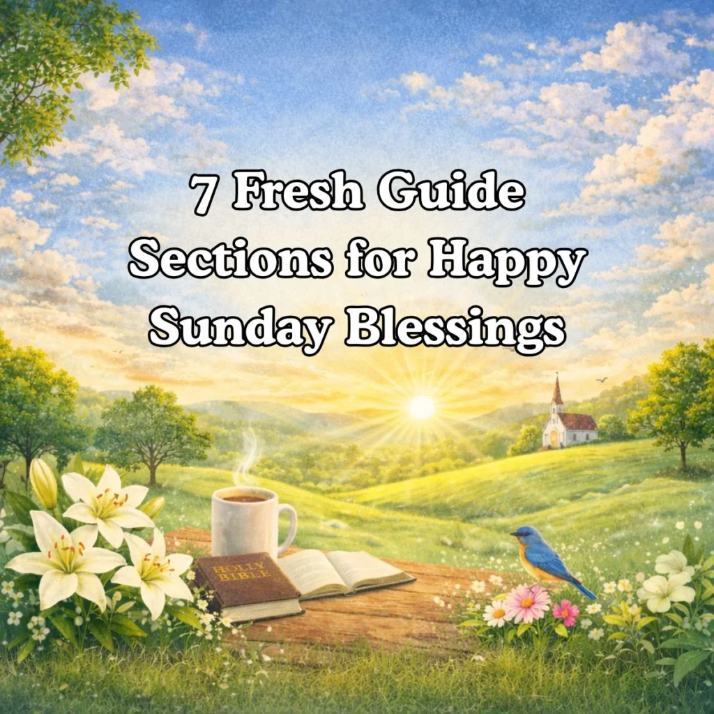 7 Fresh Guide Sections for Happy Sunday Blessings