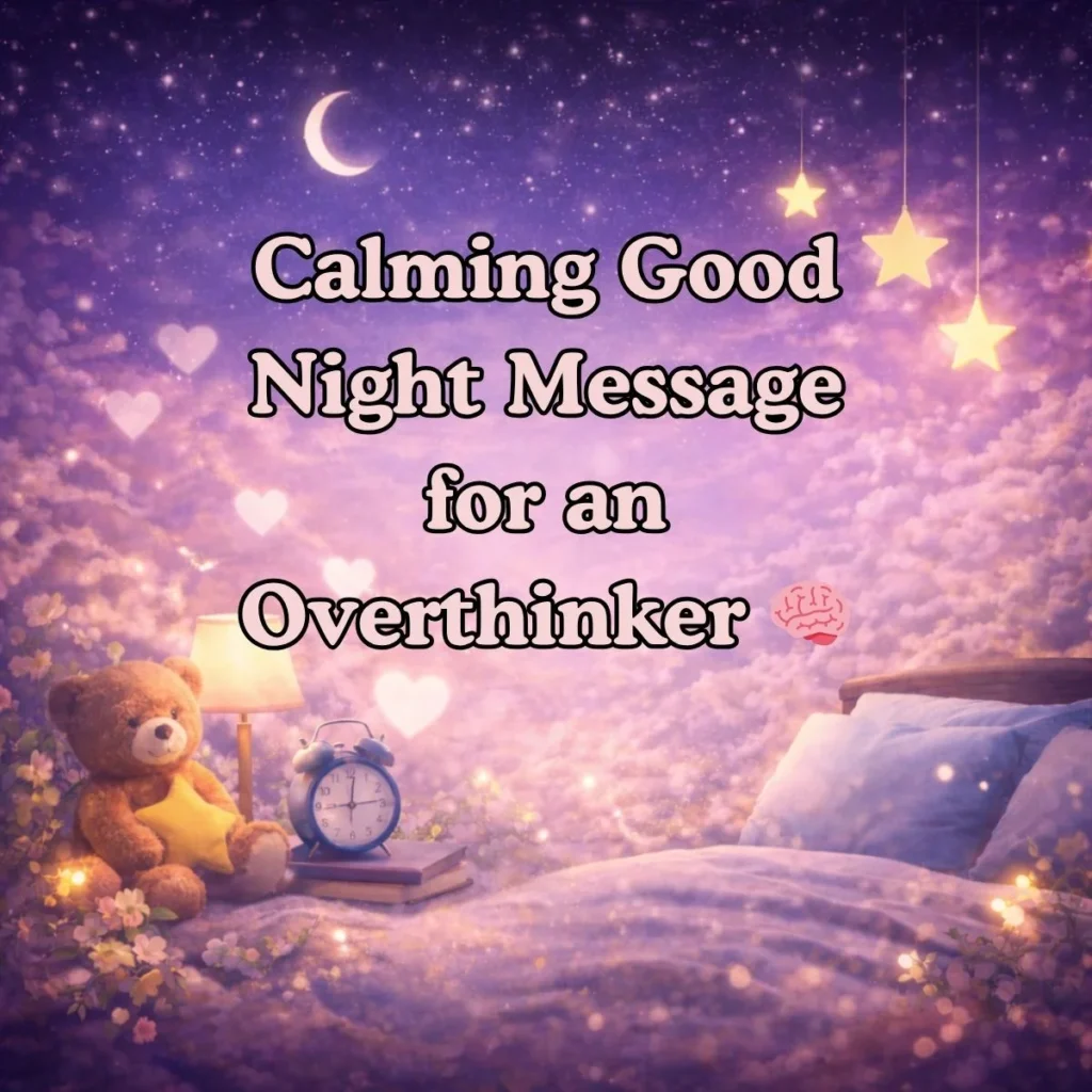 Calming Good Night Message for an Overthinker 🧠