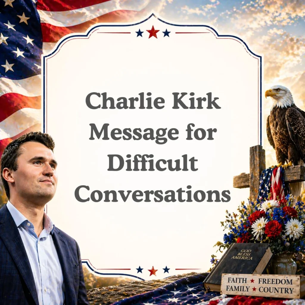 Charlie Kirk Message for Difficult Conversations
