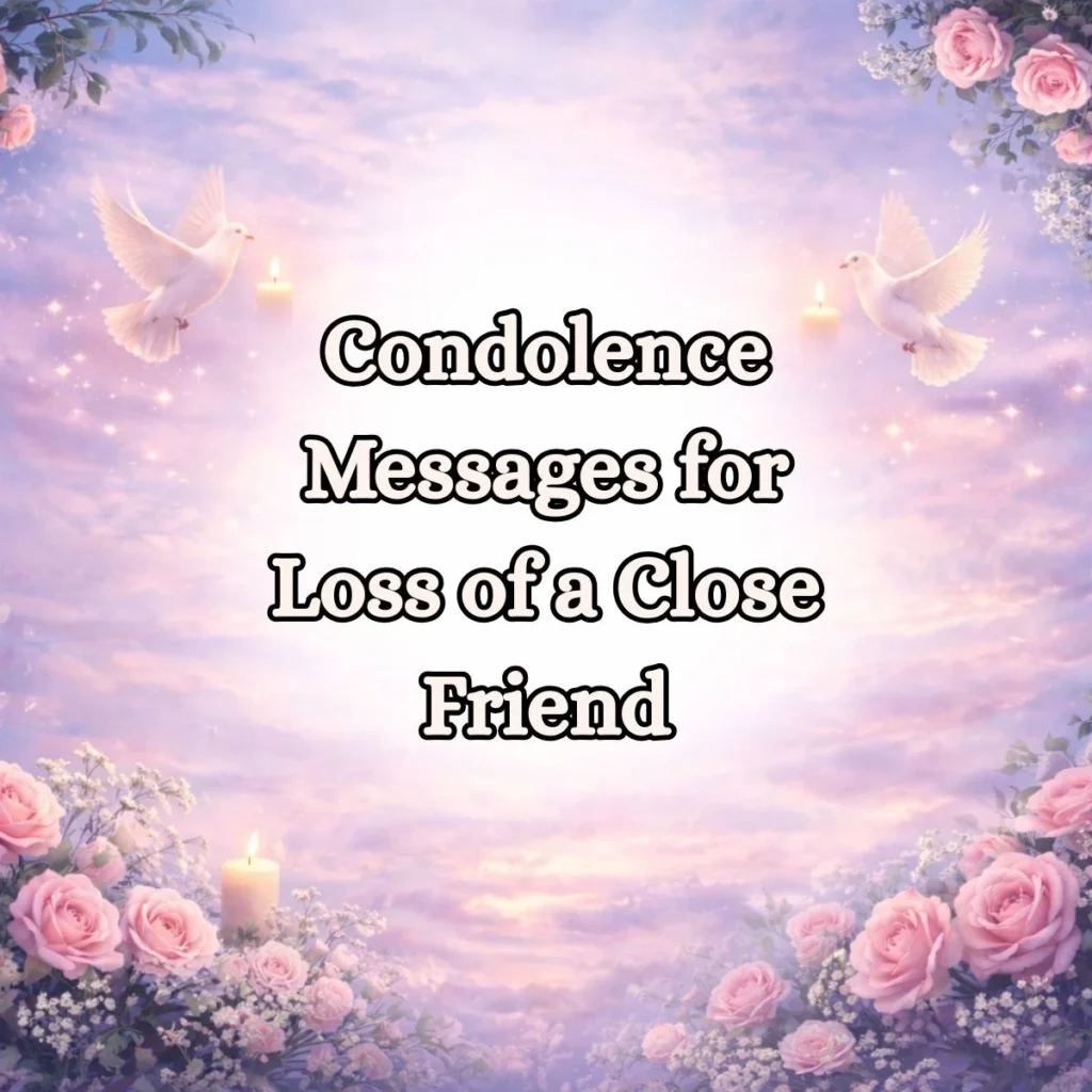 Condolence Messages for Loss of a Close Friend