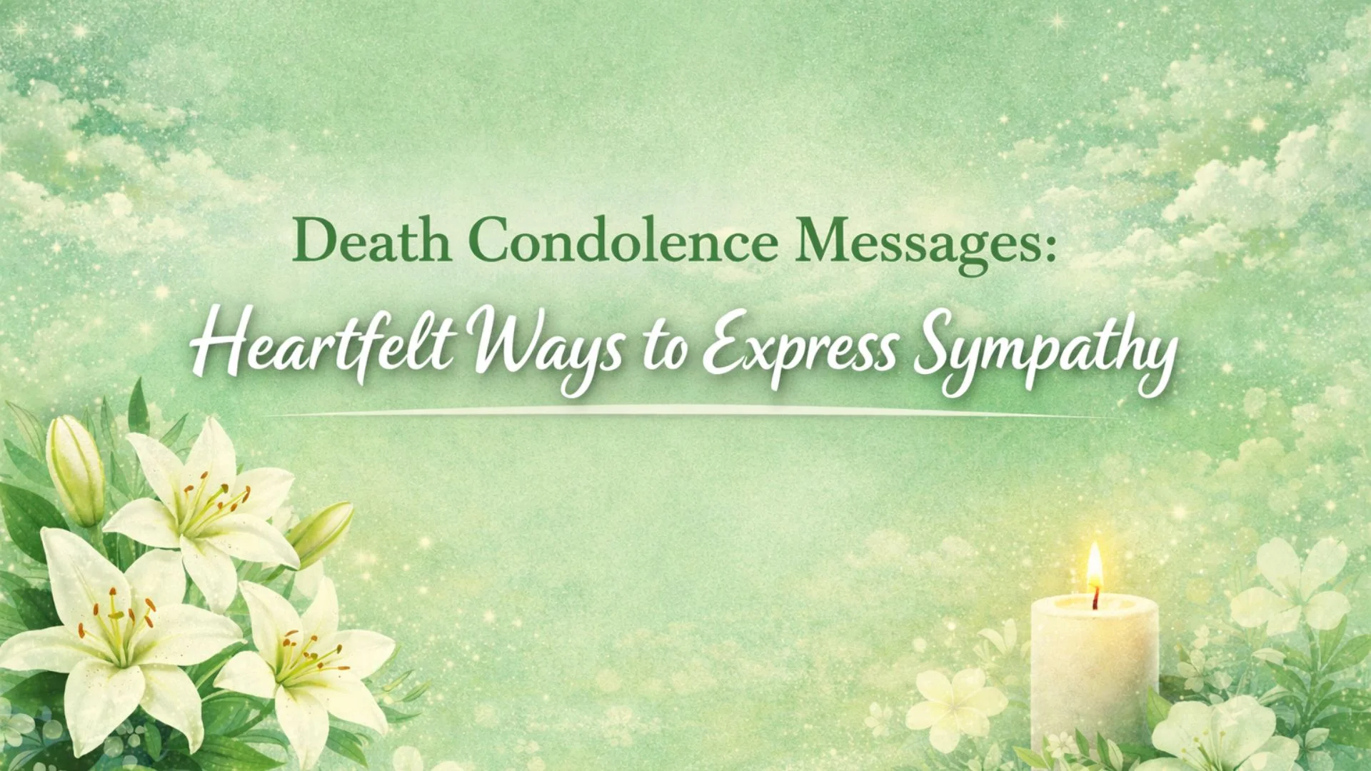 Death Condolence Messages Heartfelt Ways to Express Sympathy