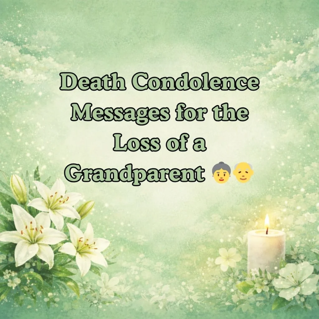 Death Condolence Messages for the Loss of a Grandparent 👵👴