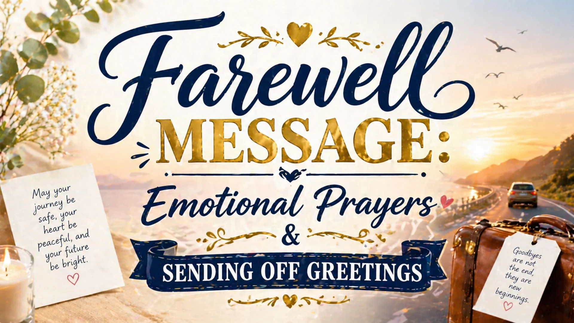 Farewell Message Emotional Prayers & Sending Off Greetings
