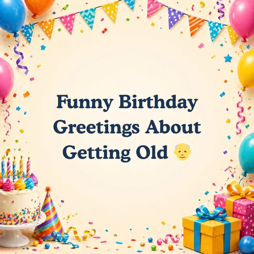 Funny Birthday Greetings About Getting Old 👴