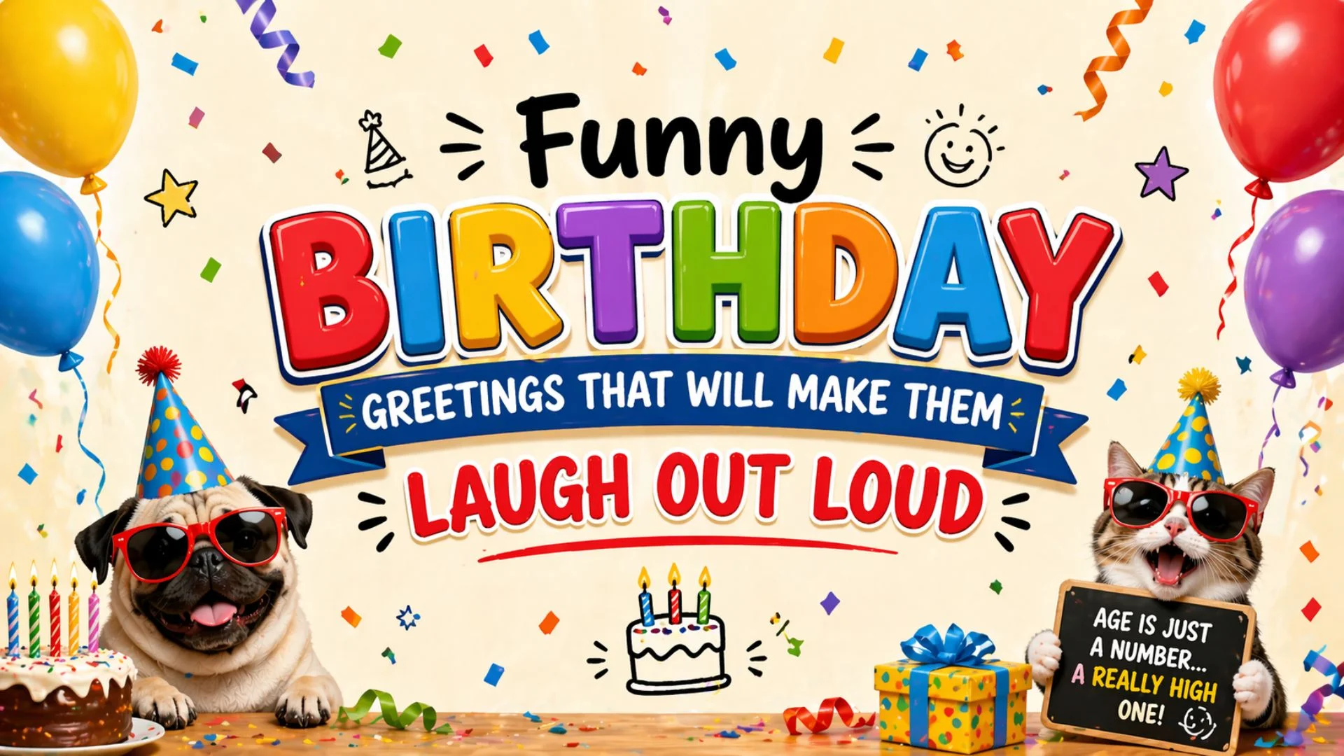 Funny Birthday Greetings That Will Make Them Laugh Out Loud