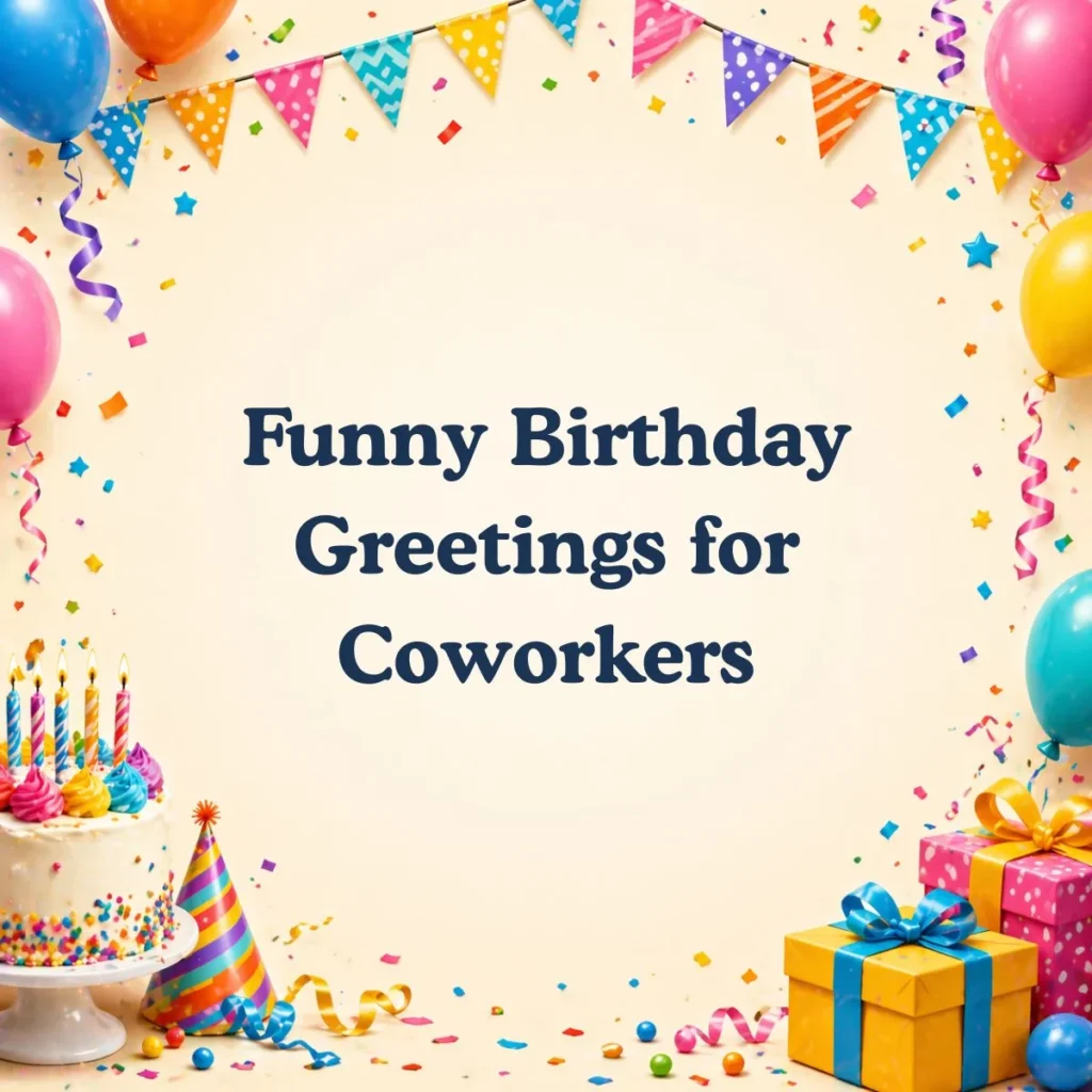 Funny Birthday Greetings for Coworkers 💼