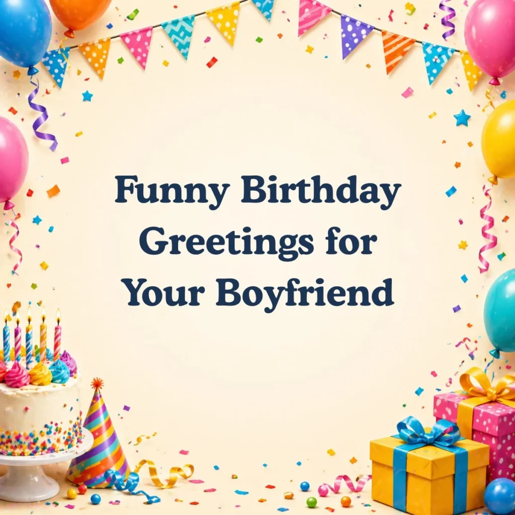 Funny Birthday Greetings for Your Boyfriend 💙