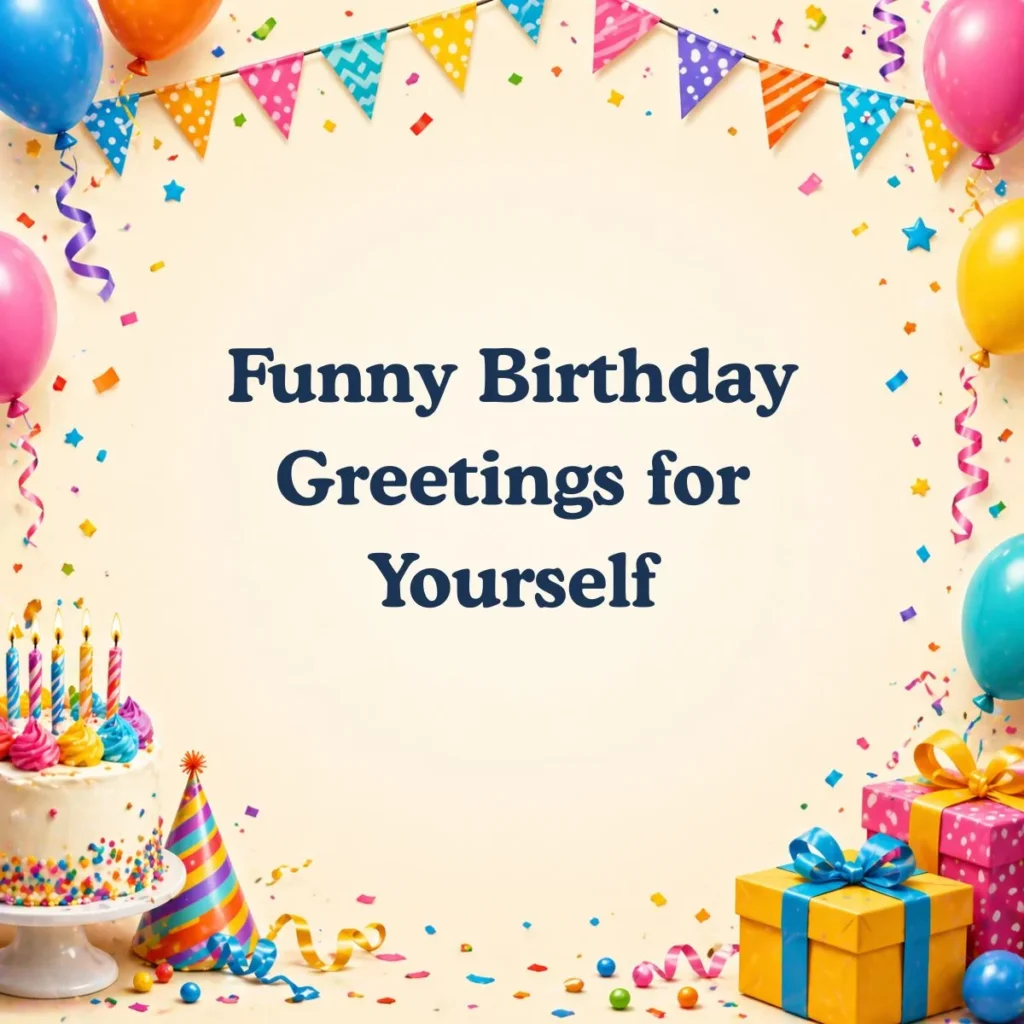 Funny Birthday Greetings for Yourself 🎂