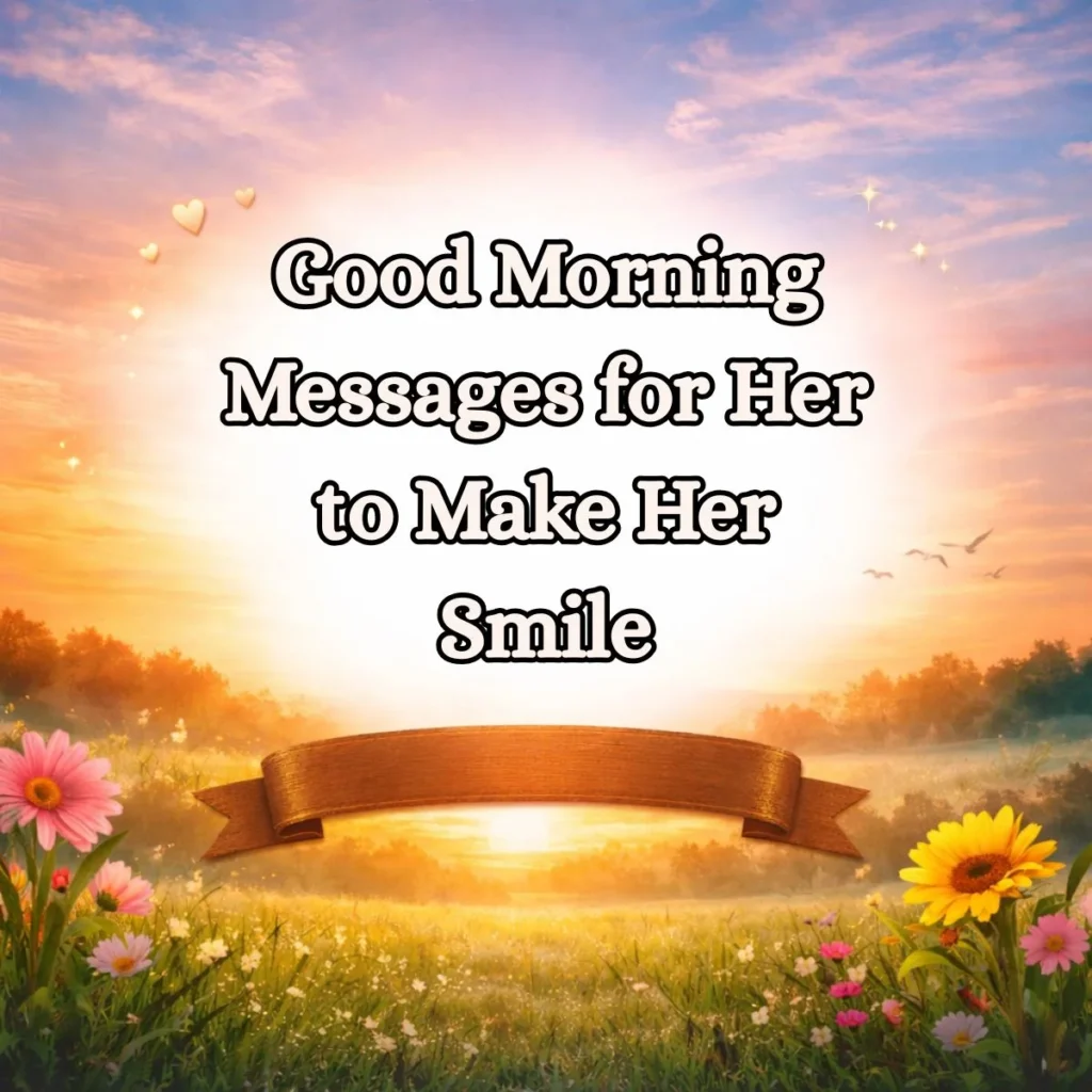 Good Morning Messages for Her to Make Her Smile