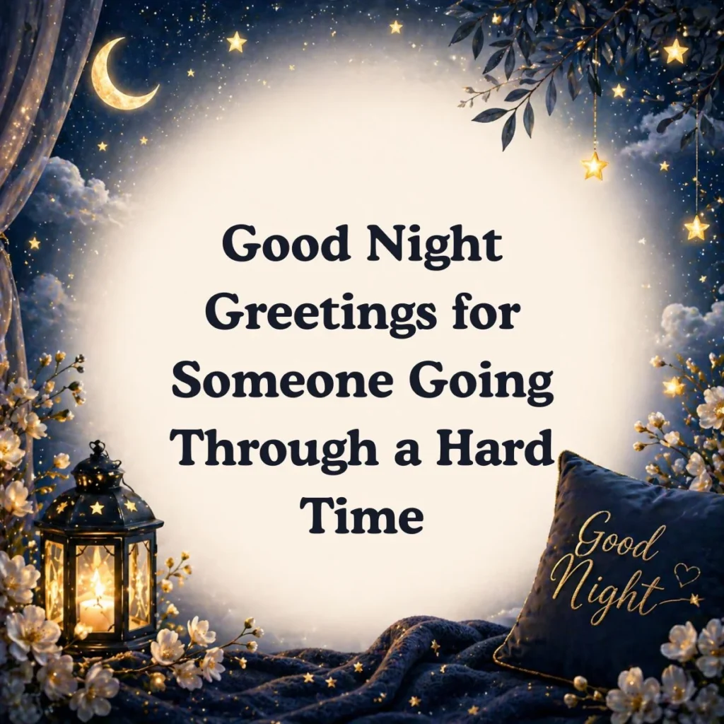 Good Night Greetings for Someone Going Through a Hard Time 💔