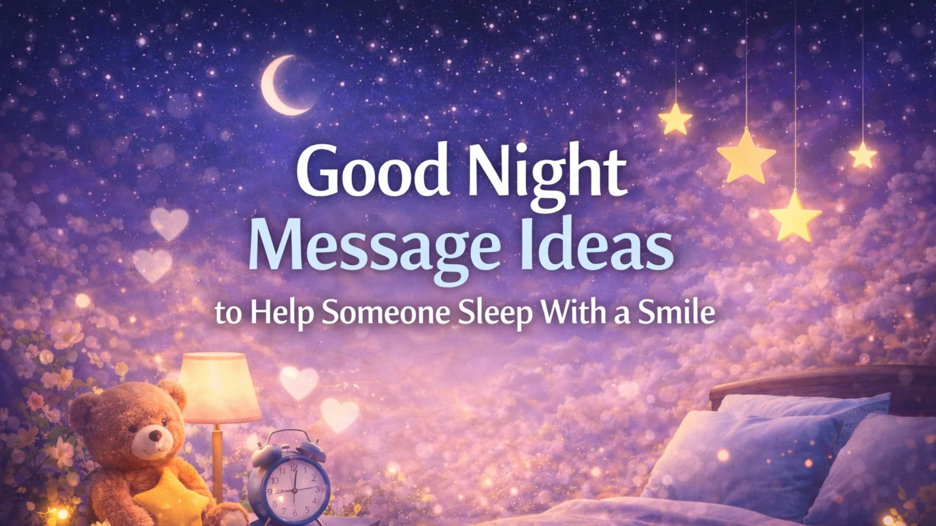 Good Night Message Ideas to Help Someone Sleep With a Smile