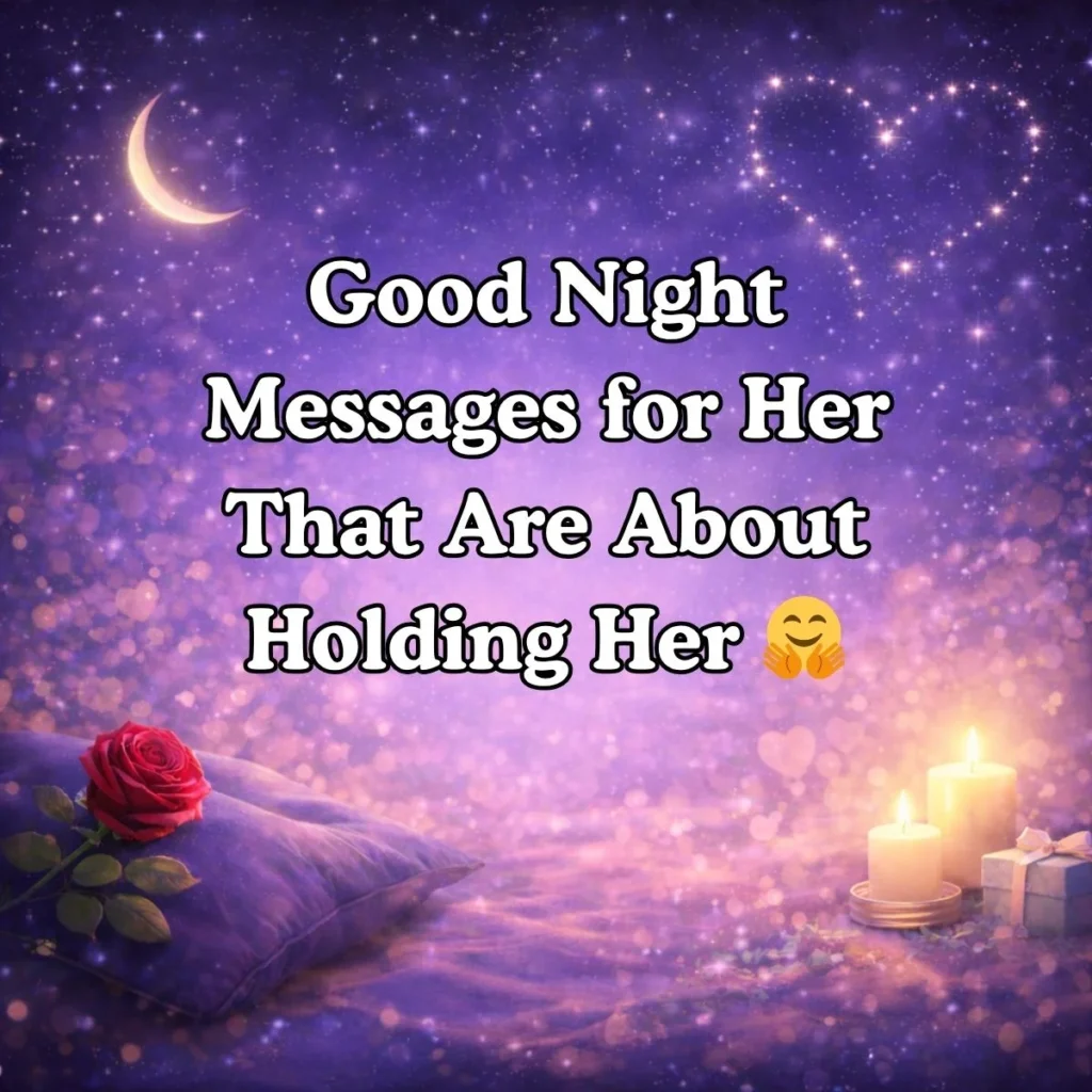 Good Night Messages for Her That Are About Holding Her 🤗