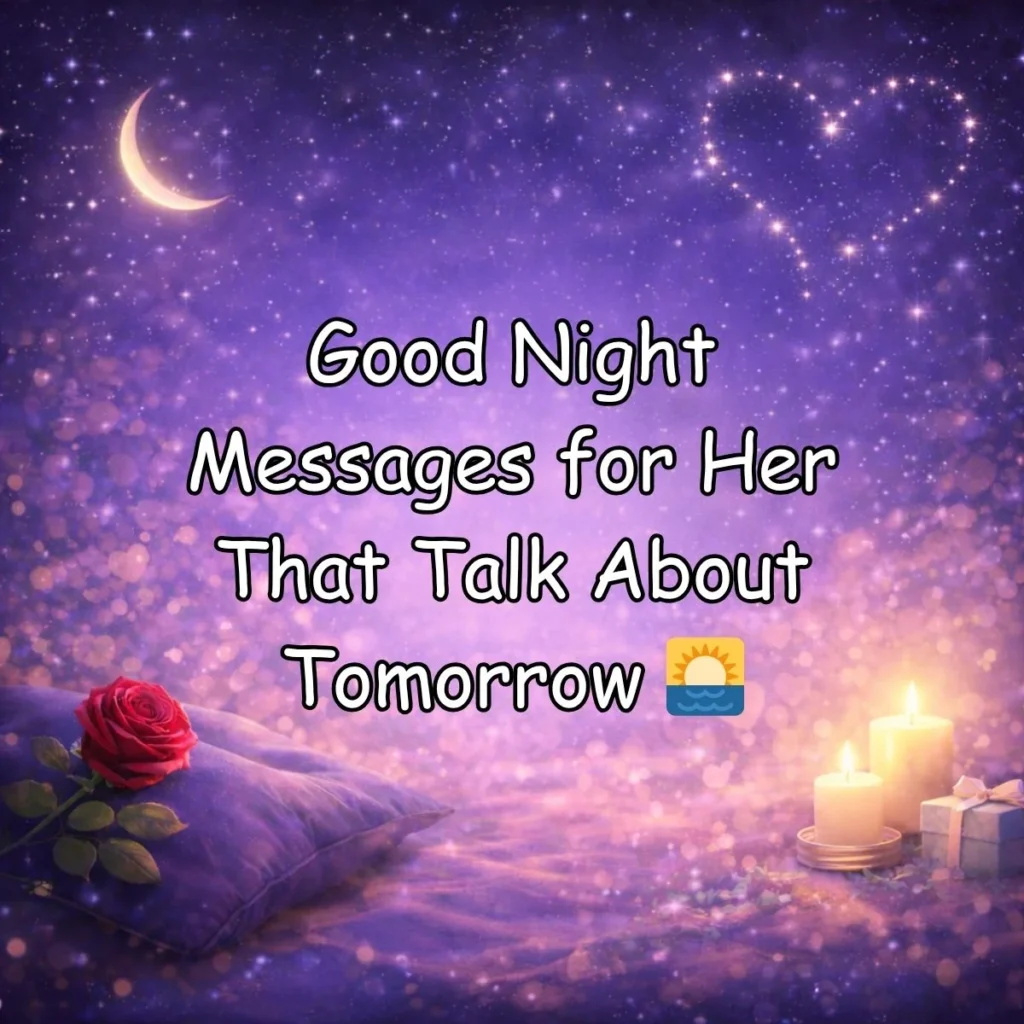 Good Night Messages for Her That Talk About Tomorrow 🌅