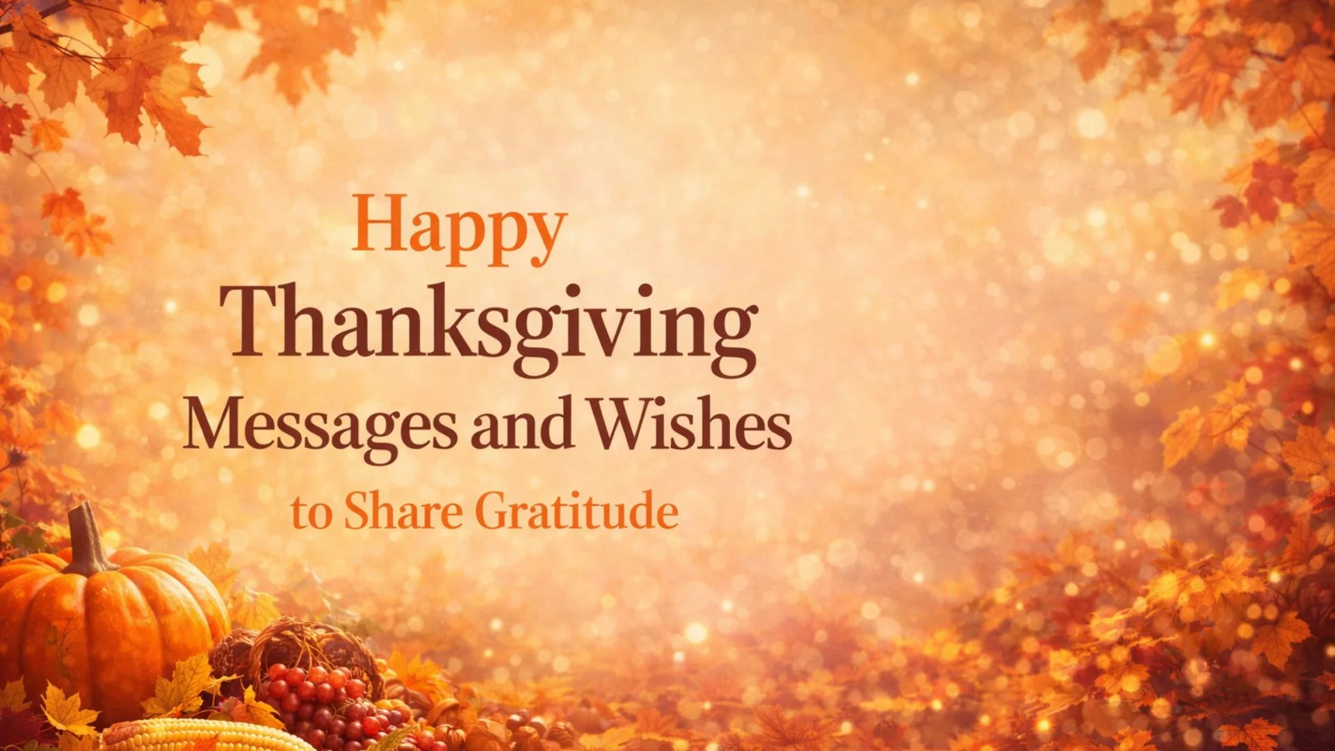 Happy Thanksgiving Messages and Wishes to Share Gratitude