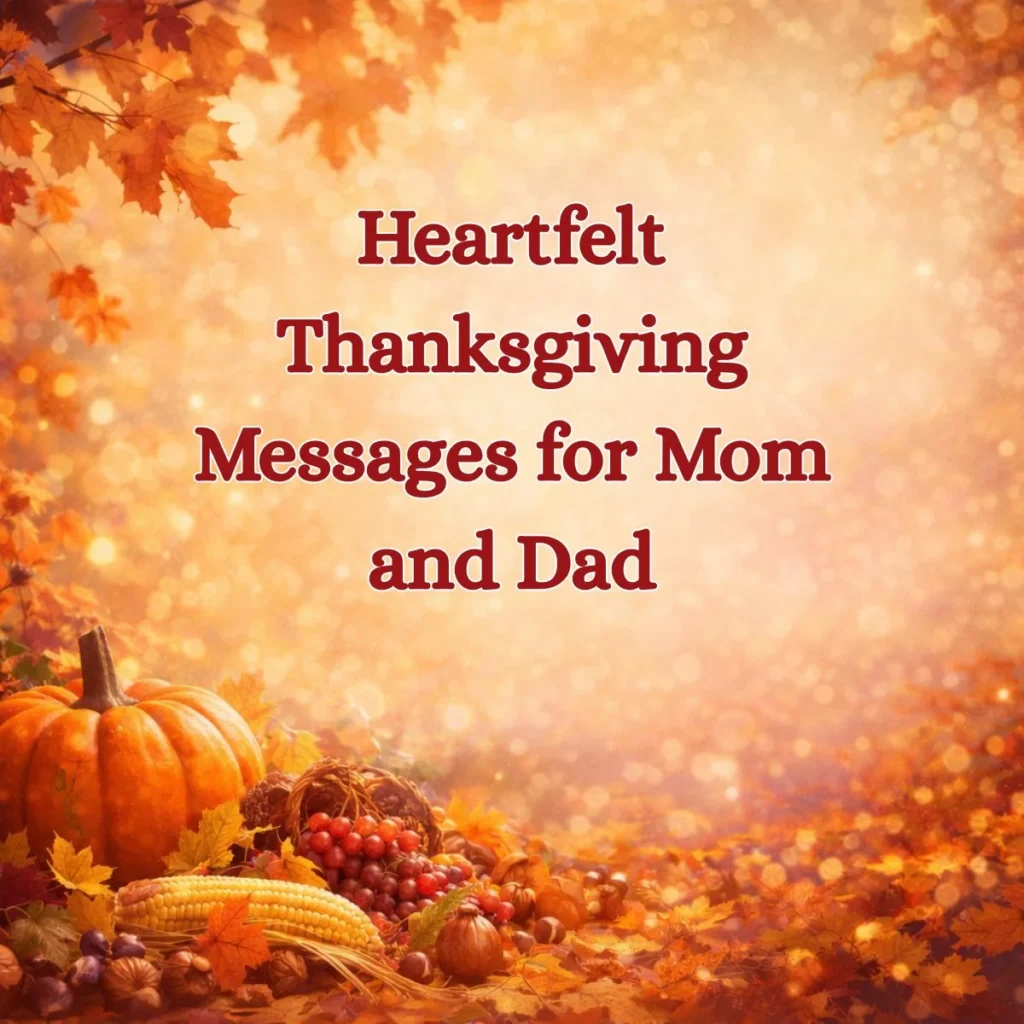 Heartfelt Thanksgiving Messages for Mom and Dad
