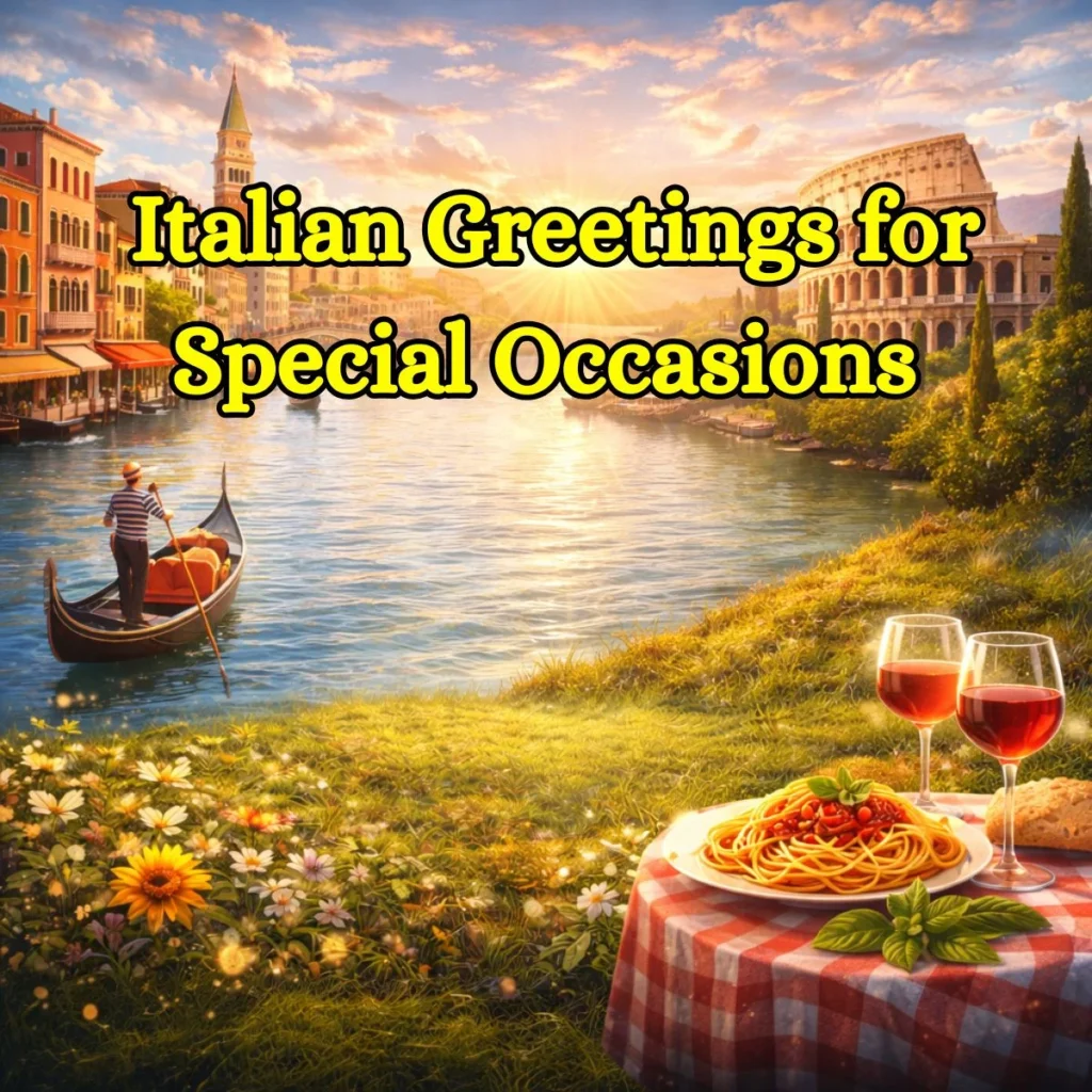 Italian Greetings for Special Occasions 🎉