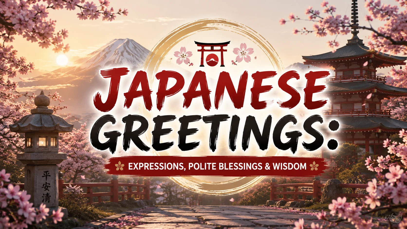 Japanese Greetings Expressions, Polite Blessings & Wisdom