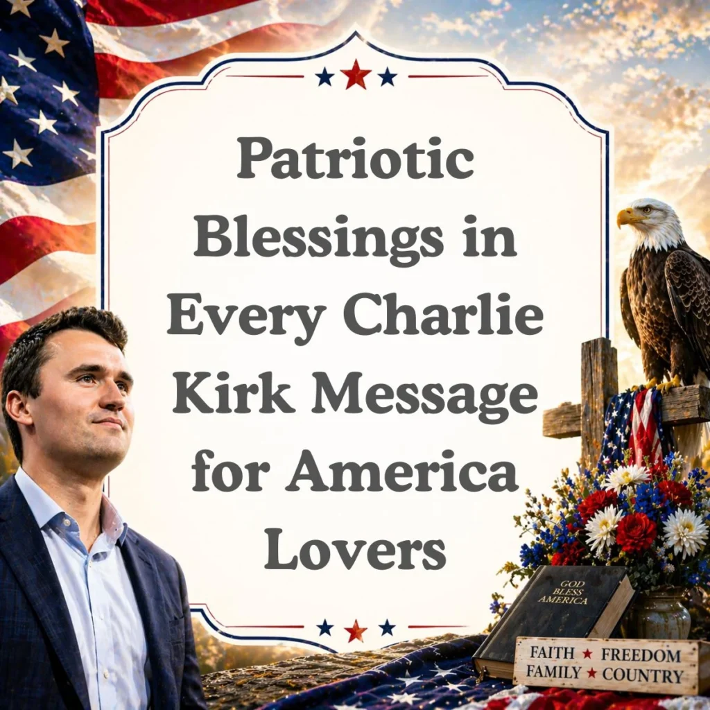 Patriotic Blessings in Every Charlie Kirk Message for America Lovers