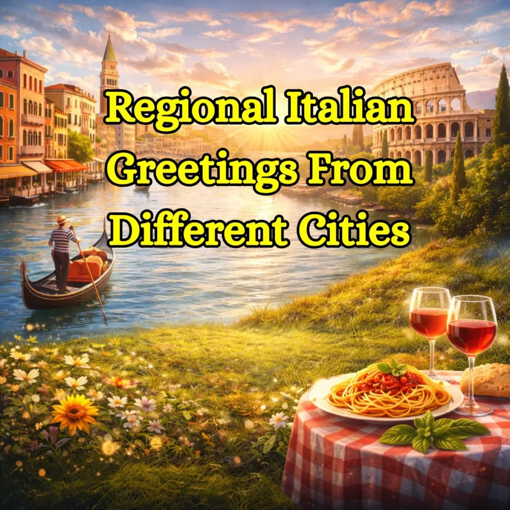 Regional Italian Greetings From Different Cities 🌎