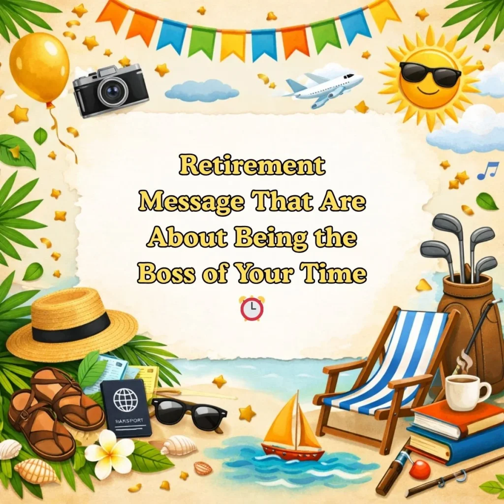 Retirement Message That Are About Being the Boss of Your Time ⏰