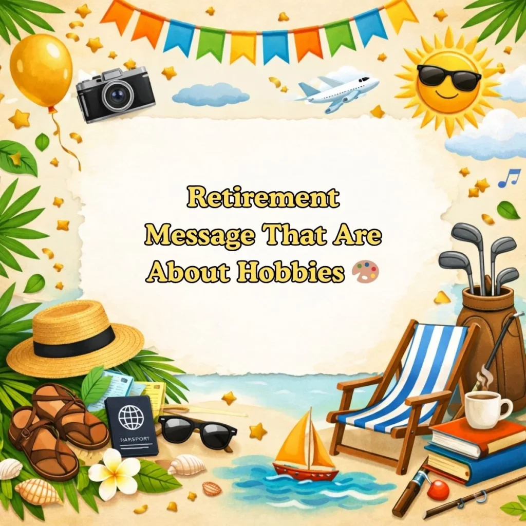 Retirement Message That Are About Hobbies 🎨
