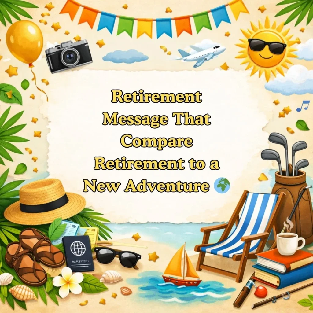 Retirement Message That Compare Retirement to a New Adventure 🌍