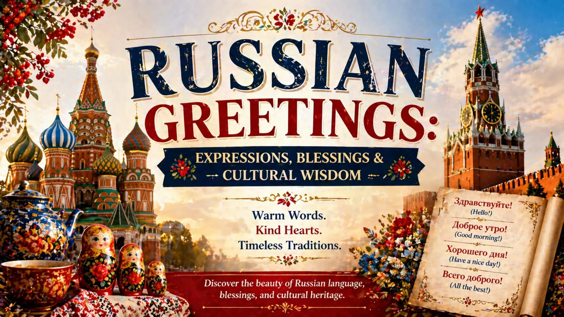 Russian Greetings Expressions, Blessings & Cultural Wisdom