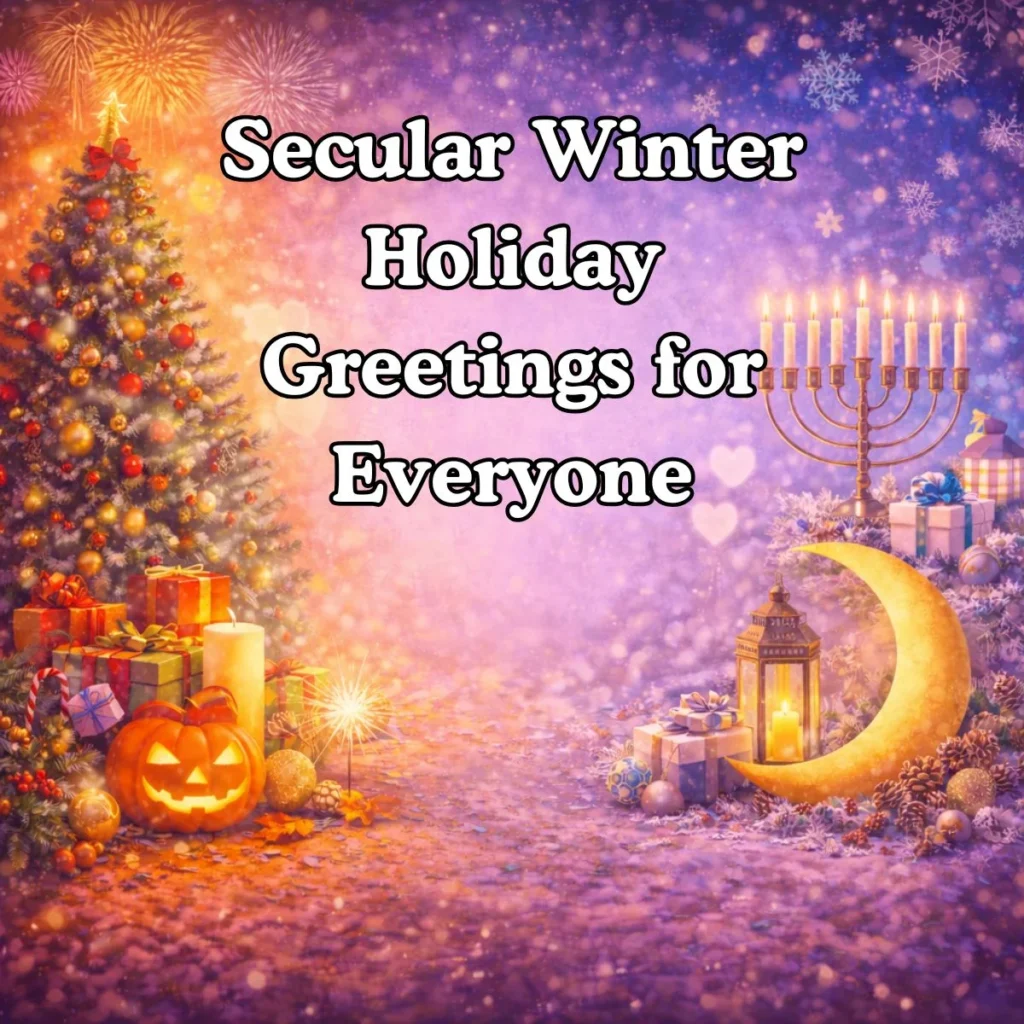 Secular Winter Holiday Greetings for Everyone ☃️