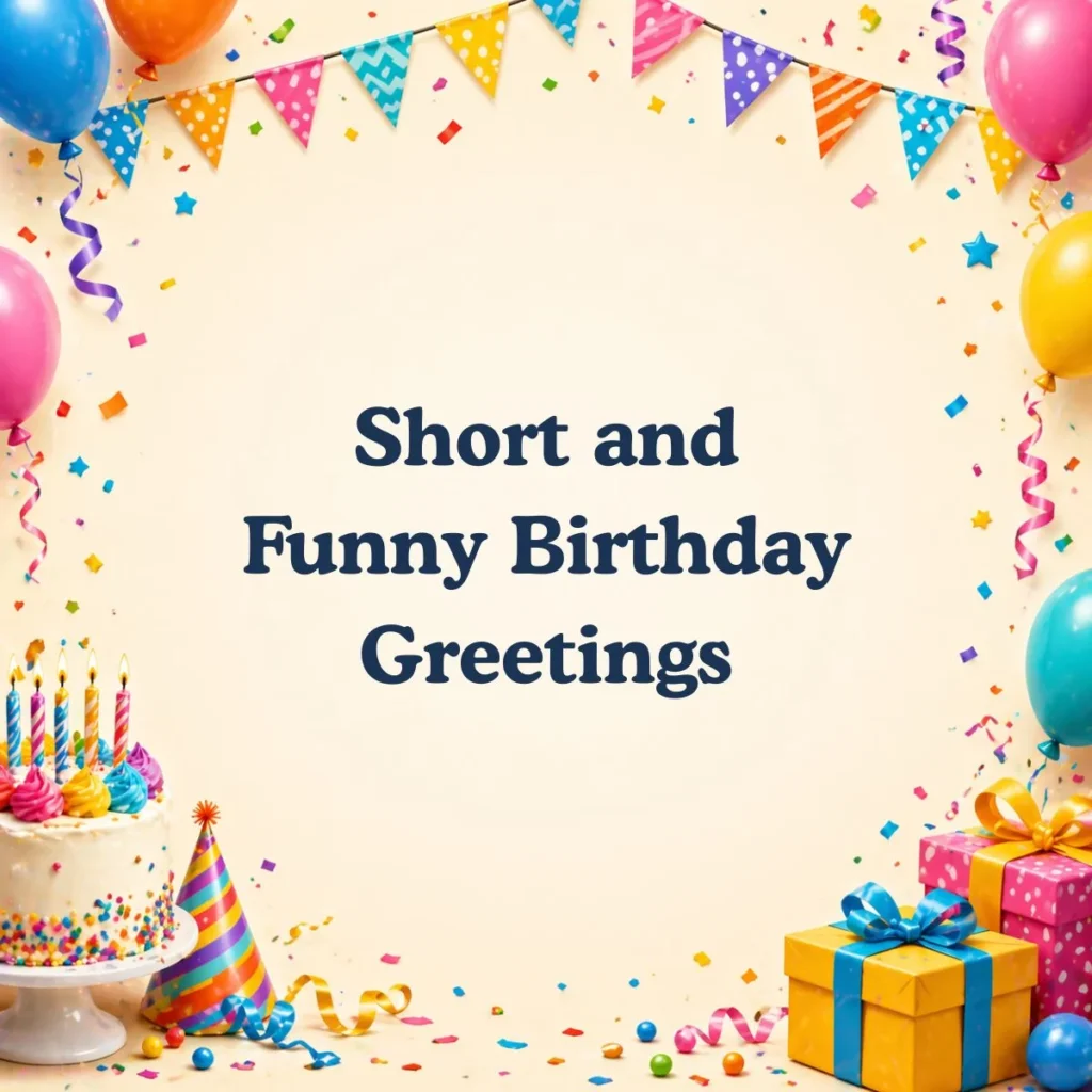 Short and Funny Birthday Greetings