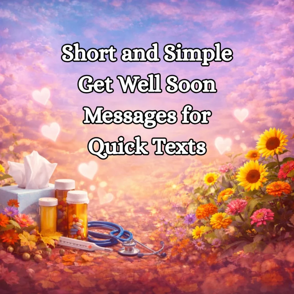Short and Simple Get Well Soon Messages for Quick Texts