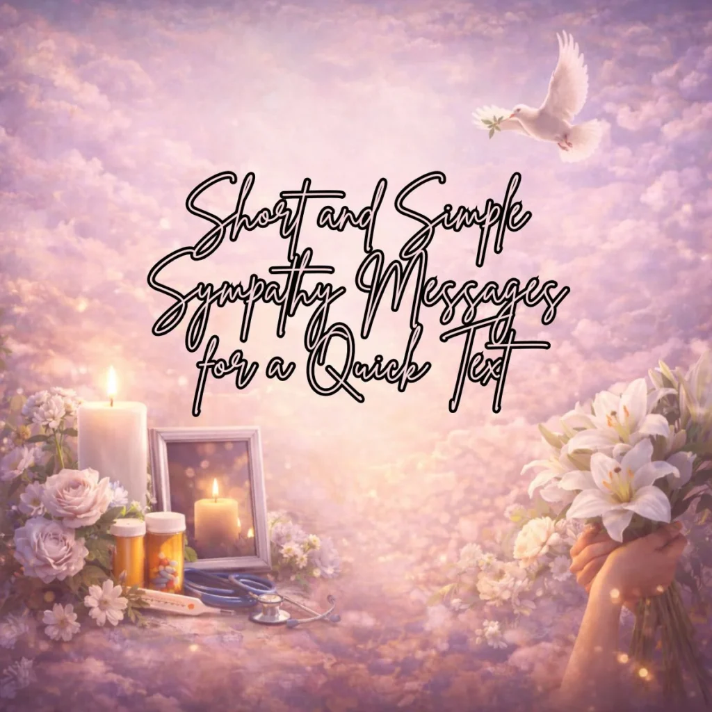 Short and Simple Sympathy Messages for a Quick Text