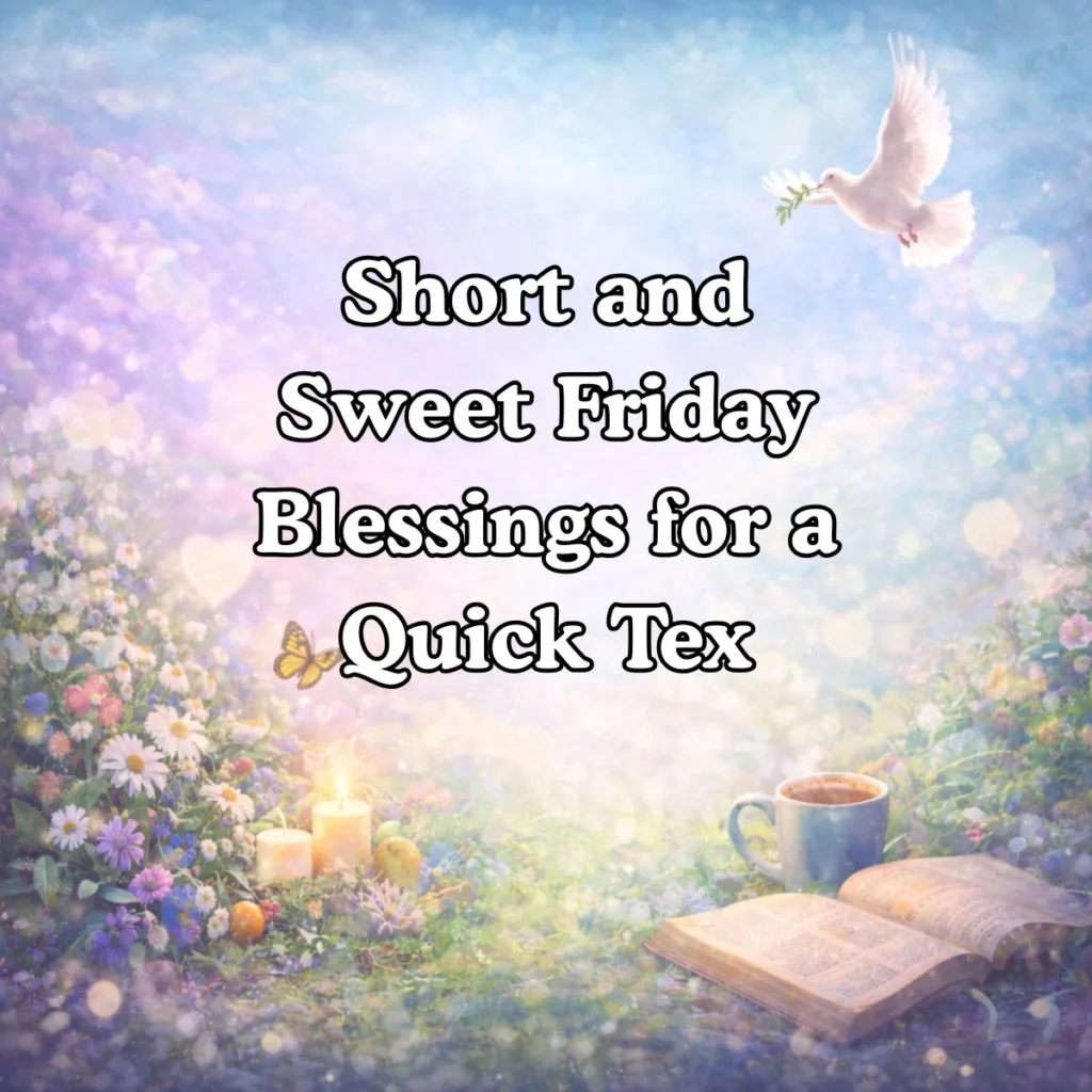 Short and Sweet Friday Blessings for a Quick Tex