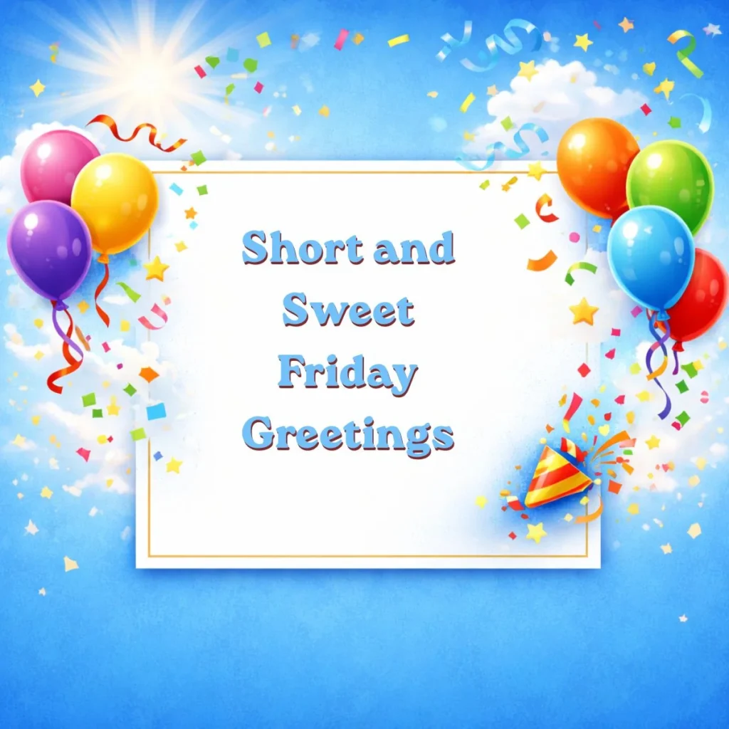 Short and Sweet Friday Greetings