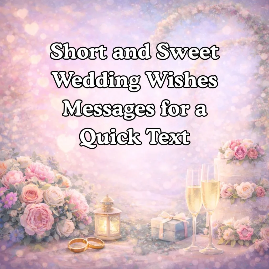 Short and Sweet Wedding Wishes Messages for a Quick Text 📱