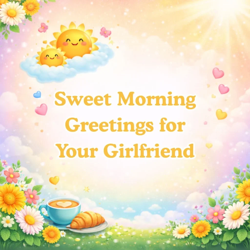 Sweet Morning Greetings for Your Girlfriend