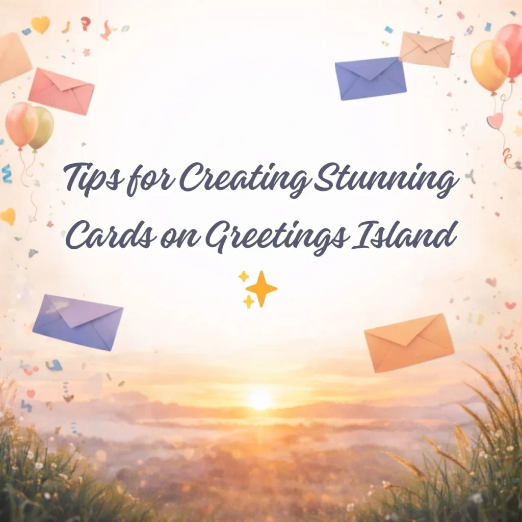 Tips for Creating Stunning Cards on Greetings Island ✨
