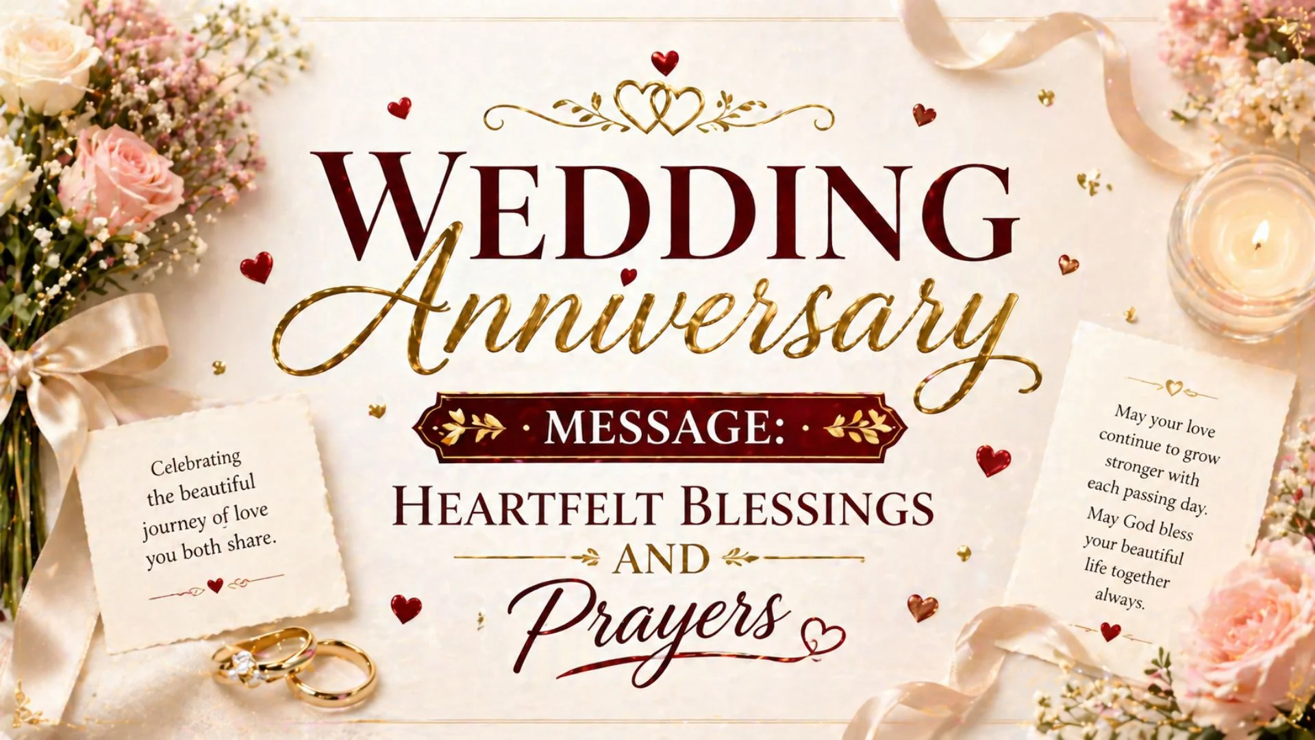 Wedding Anniversary Message Heartfelt Blessings and Prayers