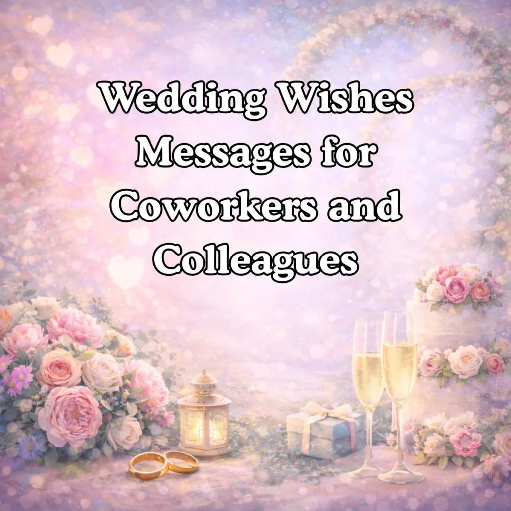 Wedding Wishes Messages for Coworkers and Colleagues 💼