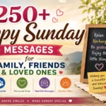 250+ Happy Sunday Messages for Family, Friends & Loved Ones