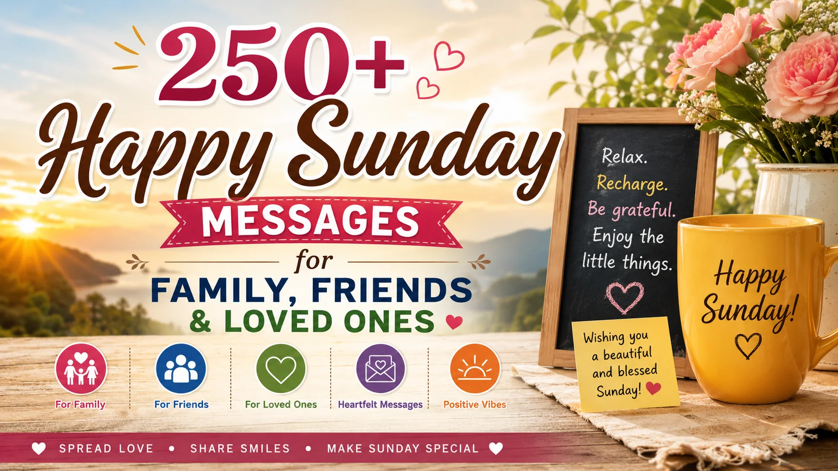 250+ Happy Sunday Messages for Family, Friends & Loved Ones