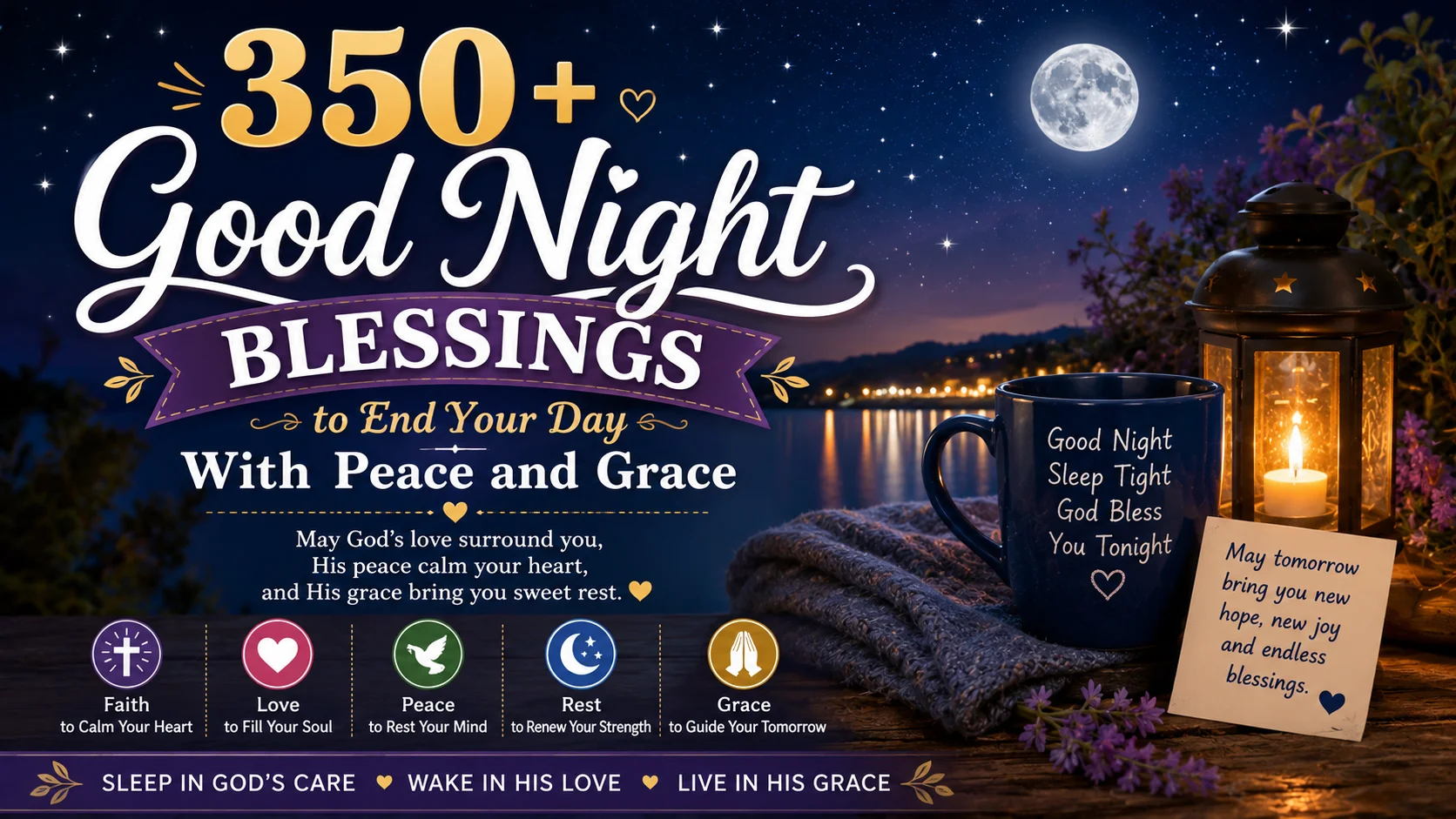 350+ Good Night Blessings to End Your Day With Peace and Grace