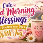 Cute Good Morning Blessings To Starting Your Day With Joy