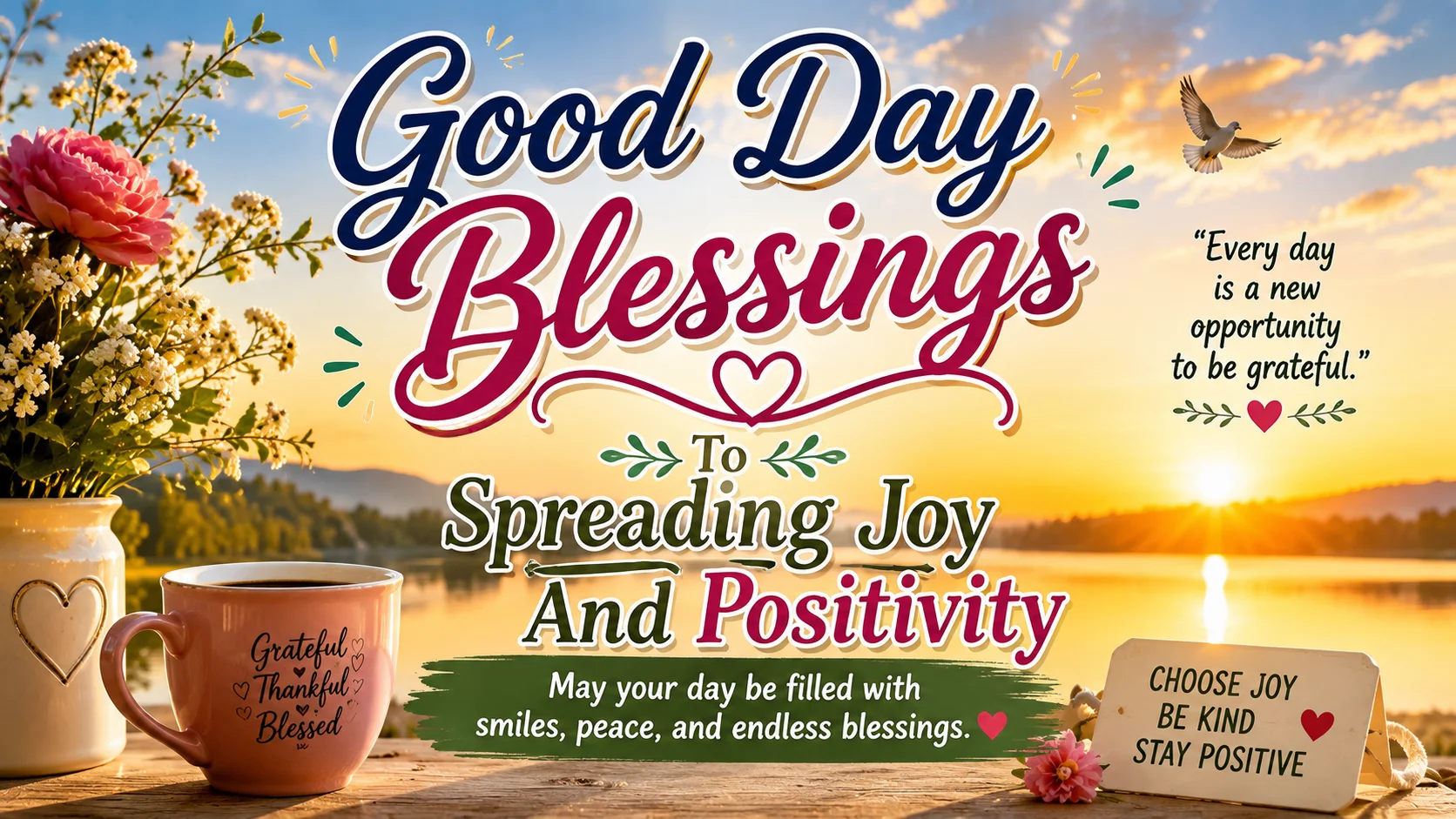 Good Day Blessings To Spreading Joy And Positivity