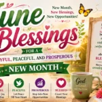 June Blessings for a Joyful, Peaceful, and Prosperous New Month