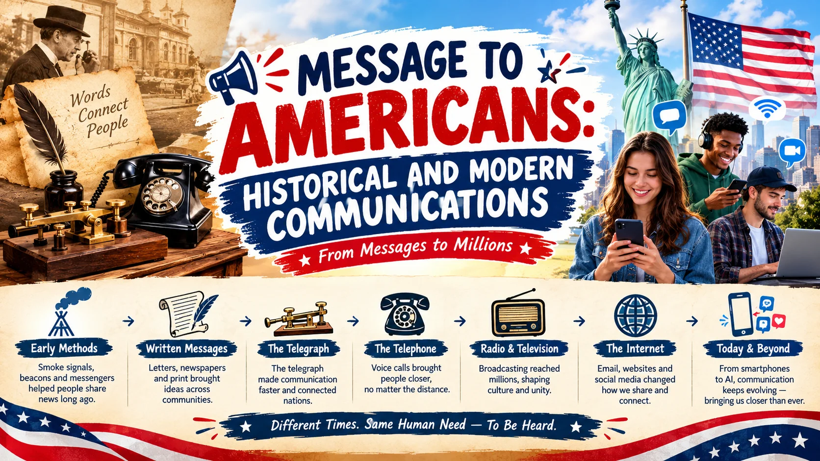 Message to Americans Historical and Modern Communication