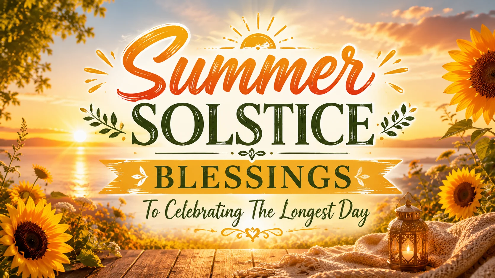 Summer Solstice Blessings To Celebrating The Longest Day