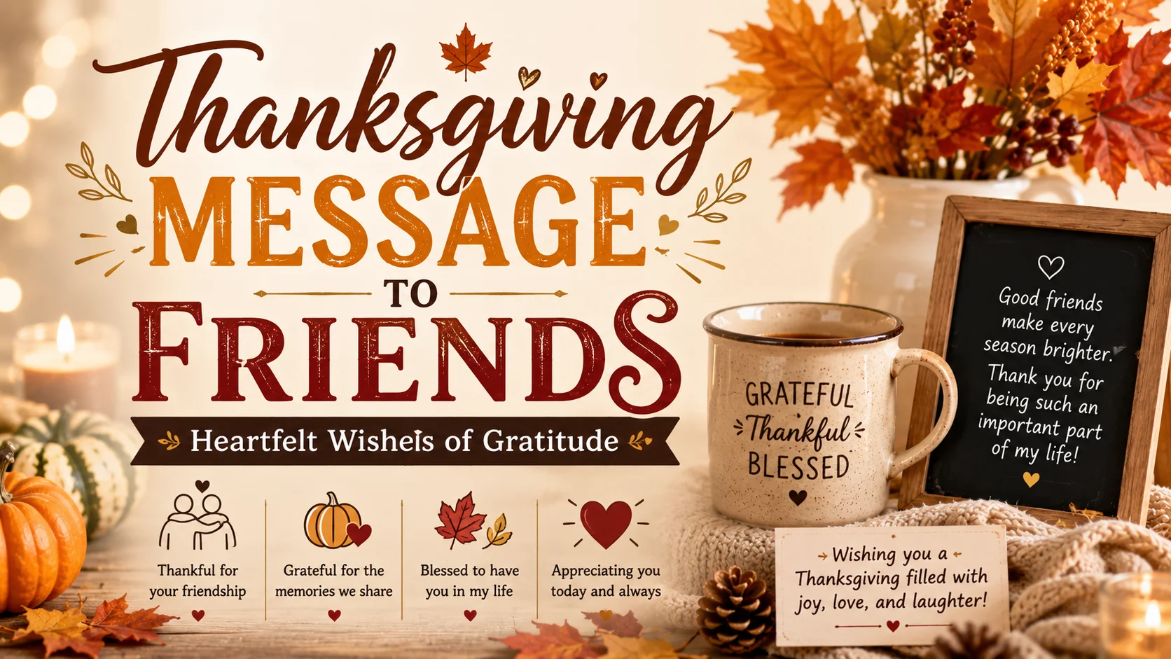 Thanksgiving Message to Friends Heartfelt Wishes of Gratitude