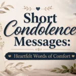 Short Condolence Messages Heartfelt Words of Comfort