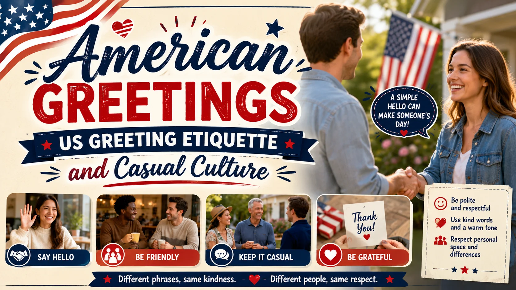 American Greetings Us Greeting Etiquette and Casual Culture